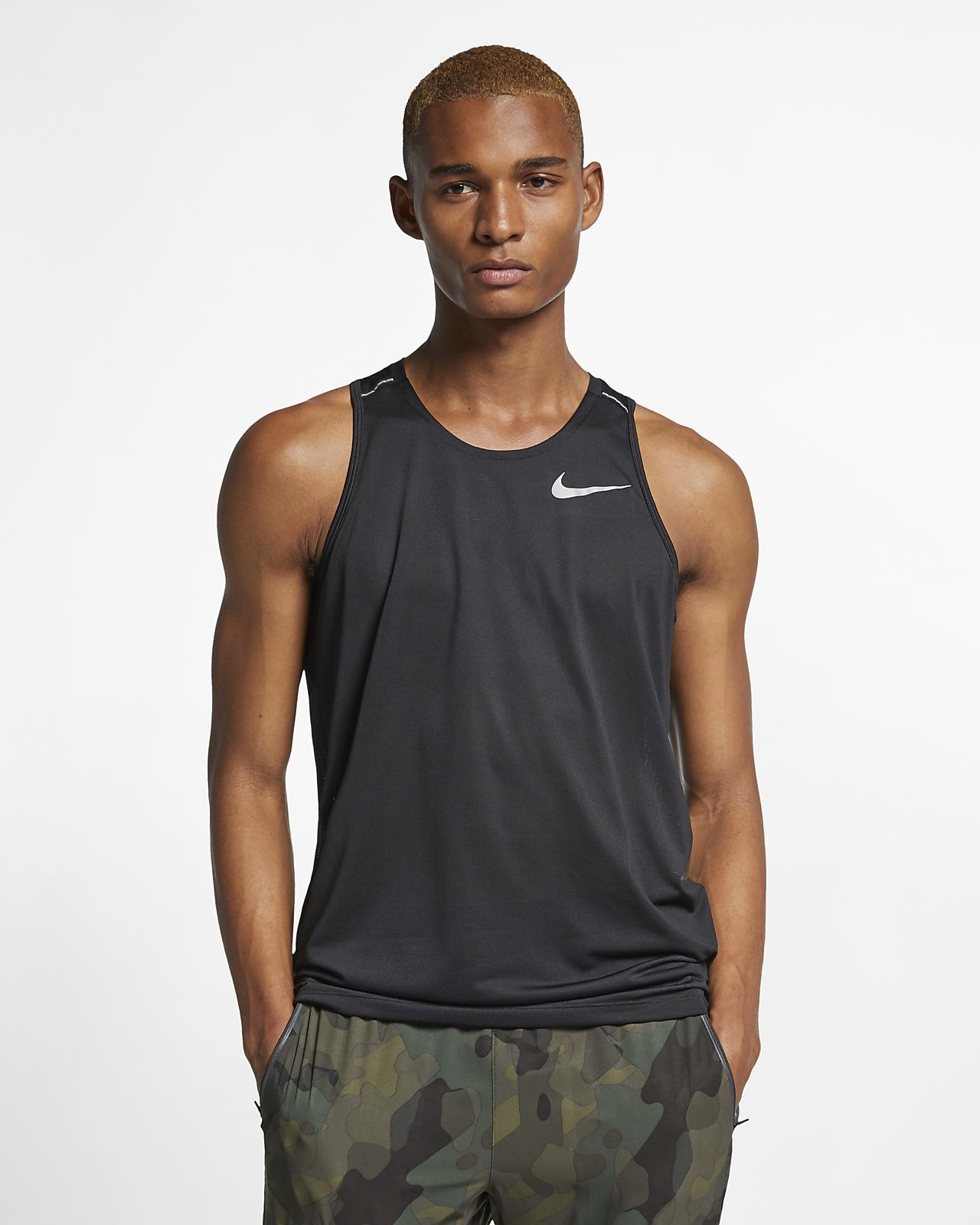 nike running tank with built in bra