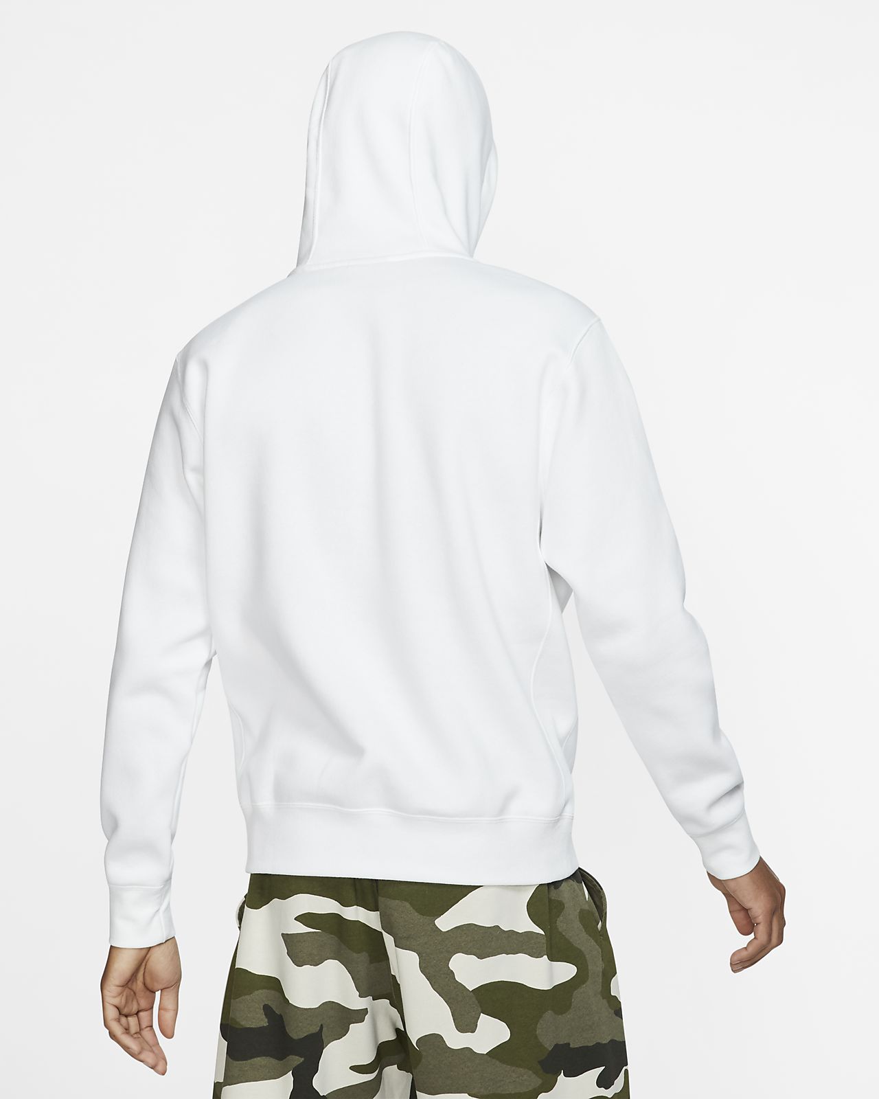 nike sportswear club fleece camo hoodie
