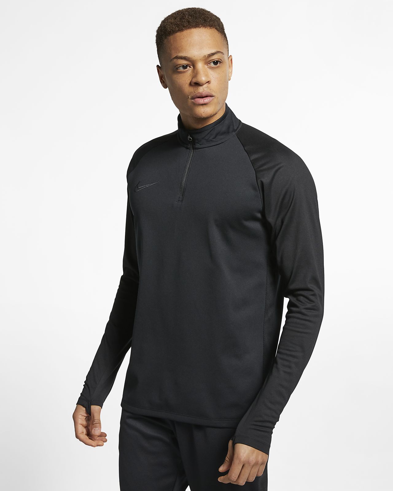 nike academy winter mid layer drill top mens