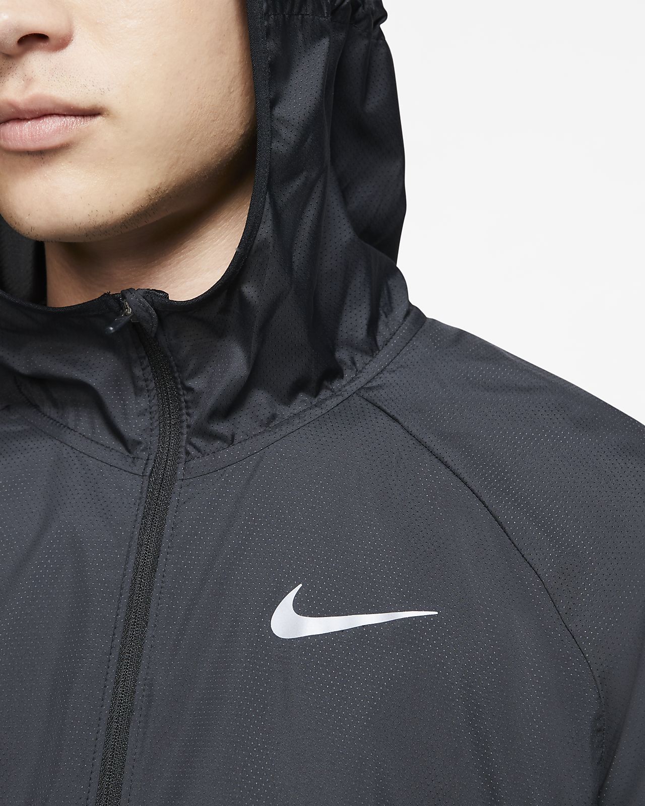 nike shield hooded running jacket