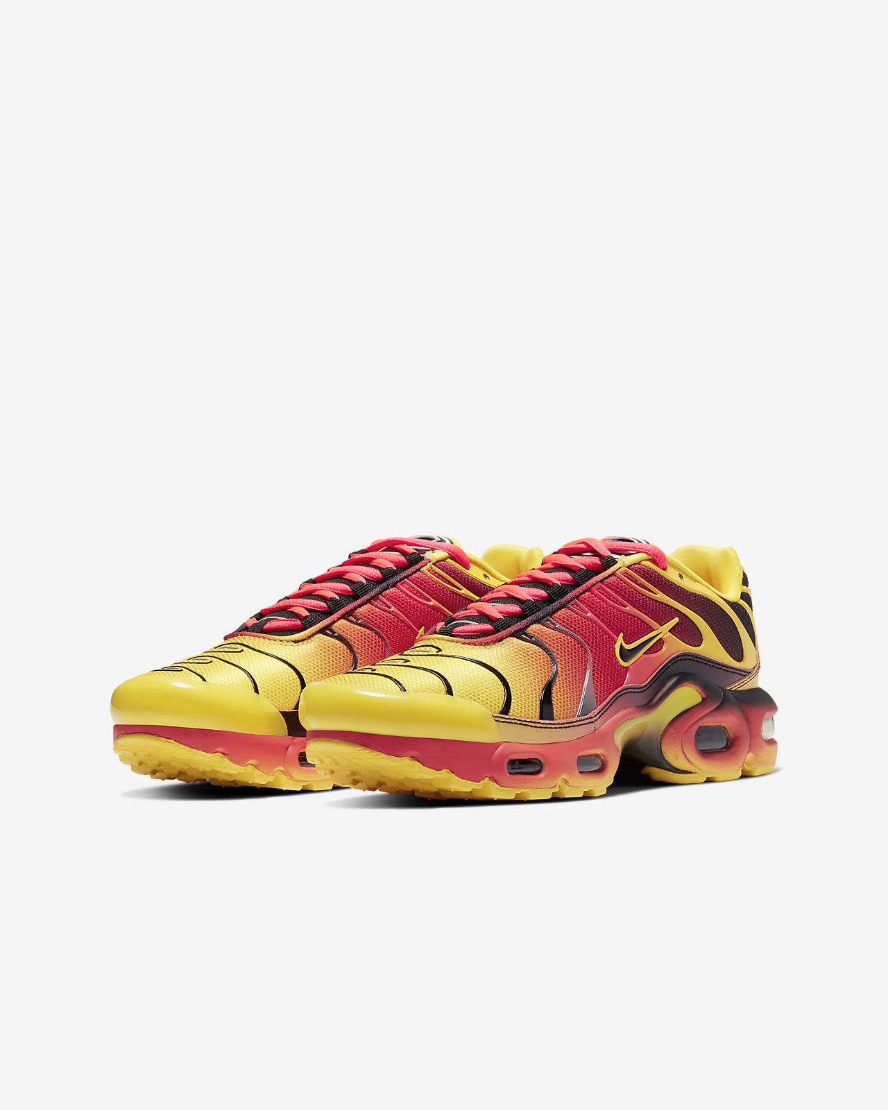 nike tuned 1 black orange yellow