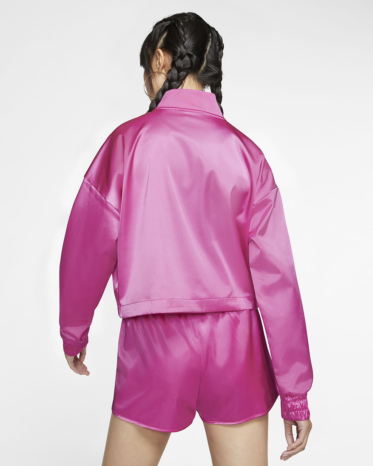 nike's new air satin shorts are made for cozy girls