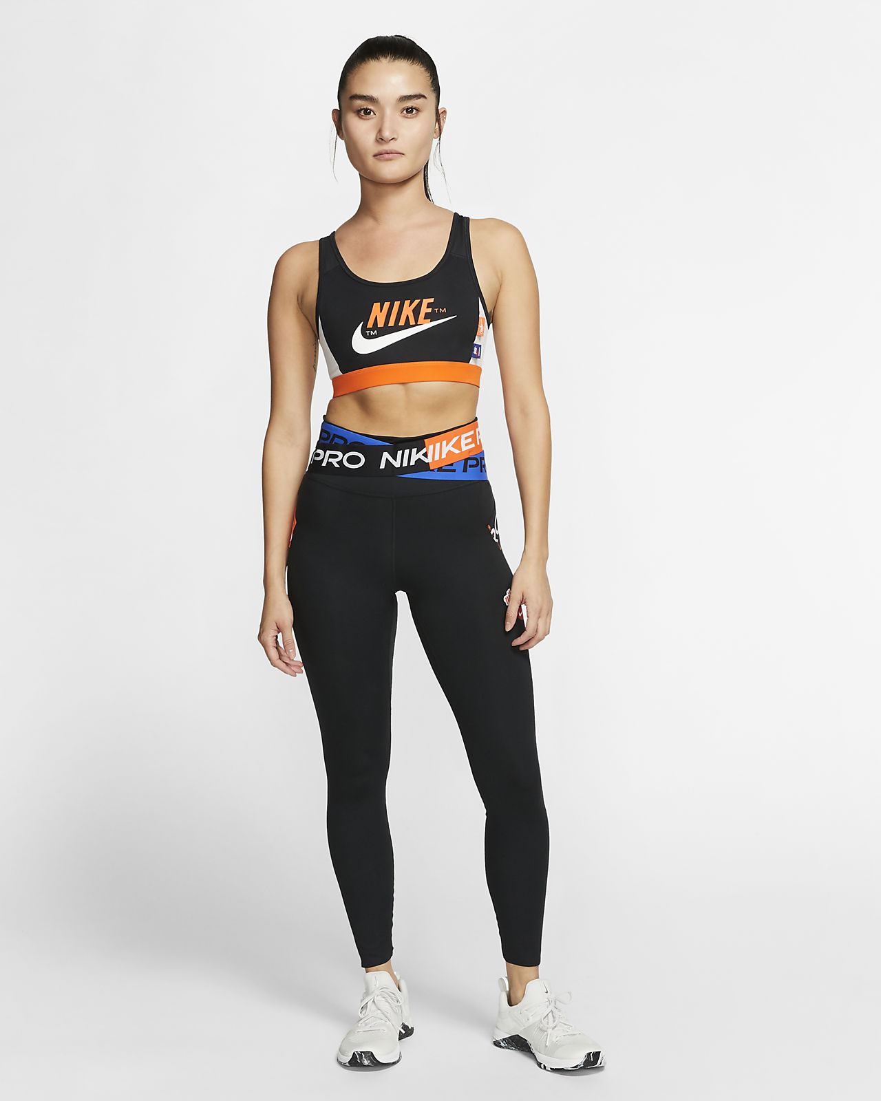 nike sports bra and spandex set