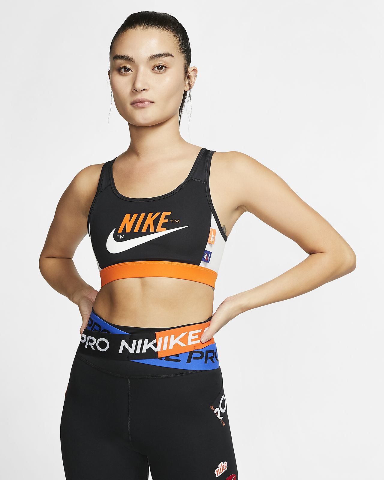 nike pro swoosh sports bra