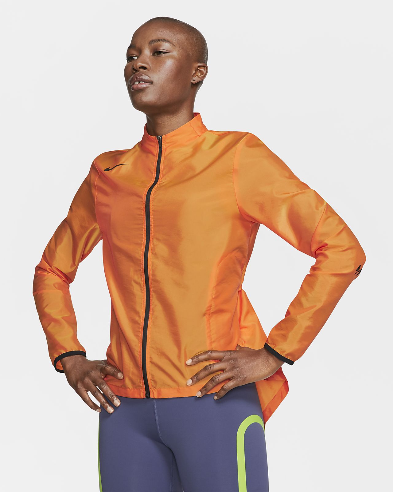 veste nike orange femme