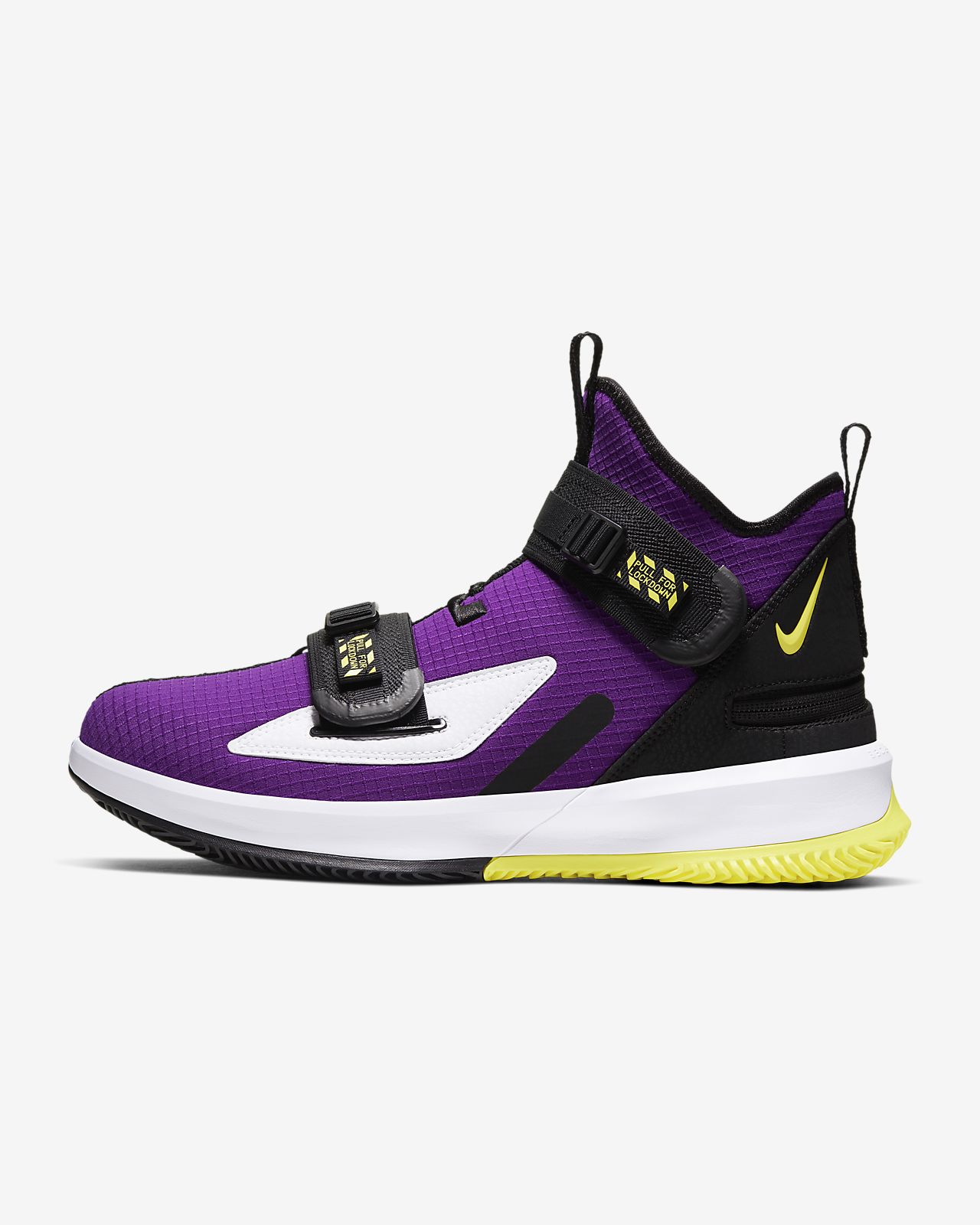 lebron yellow and purple shoes