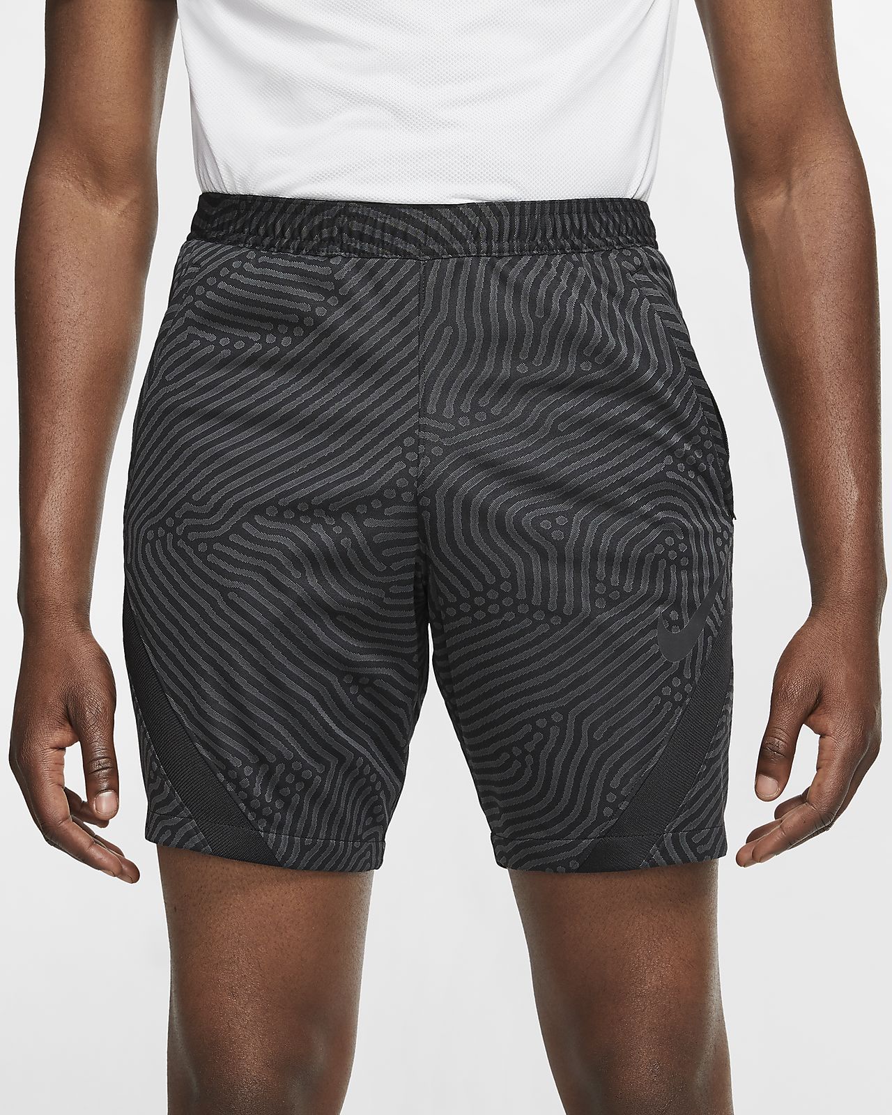 nike football shorts with zip pockets