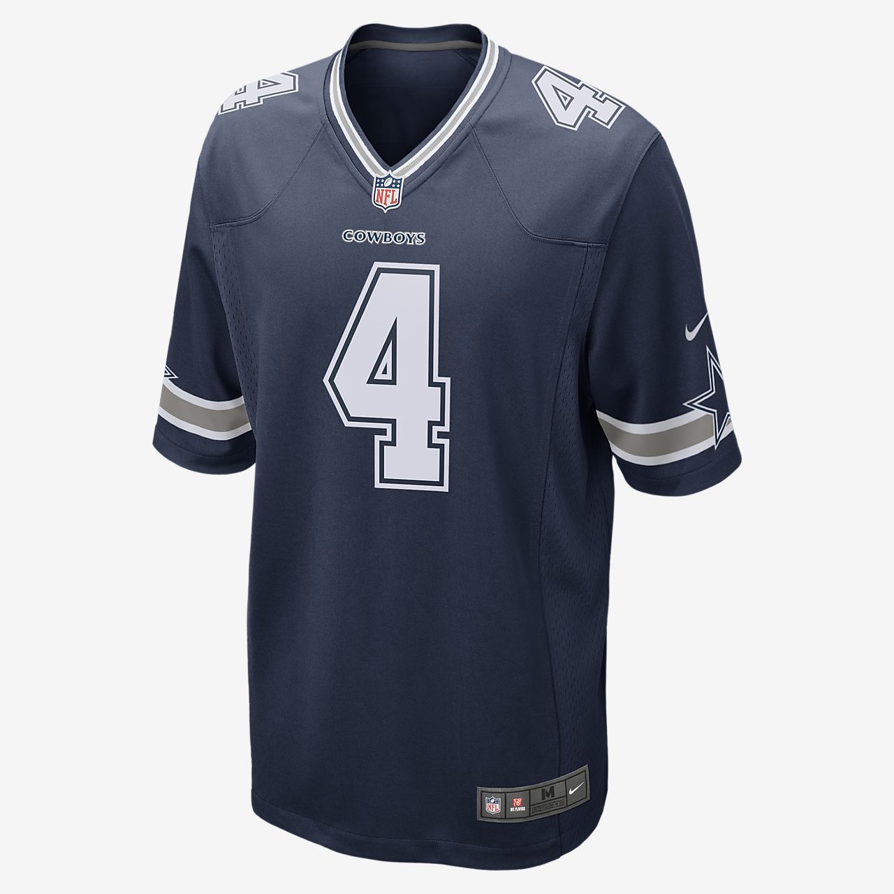 Camiseta de fútbol americano para hombre NFL Dallas Cowboys Game (Dak Prescott).