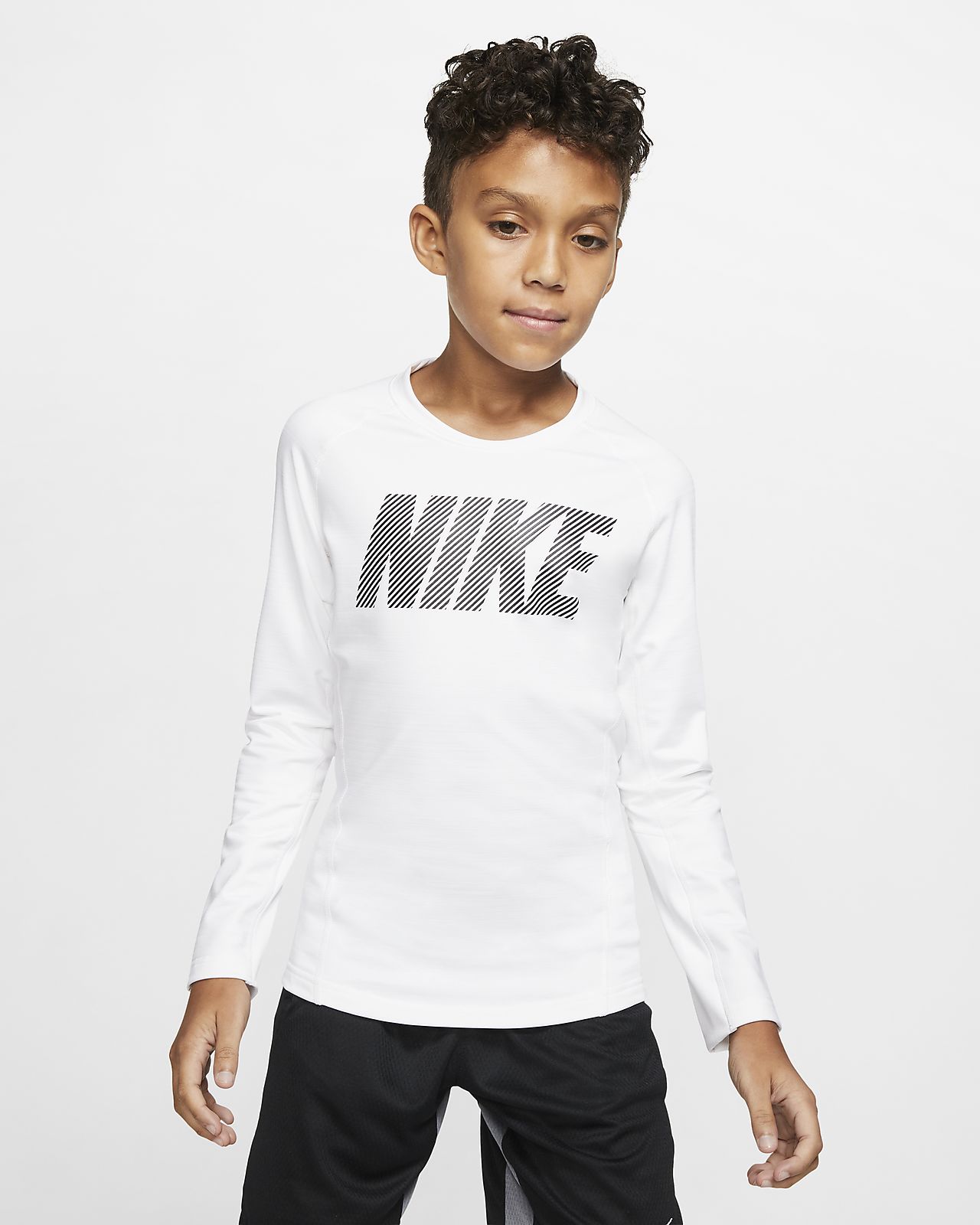 nike pro warm long sleeve youth