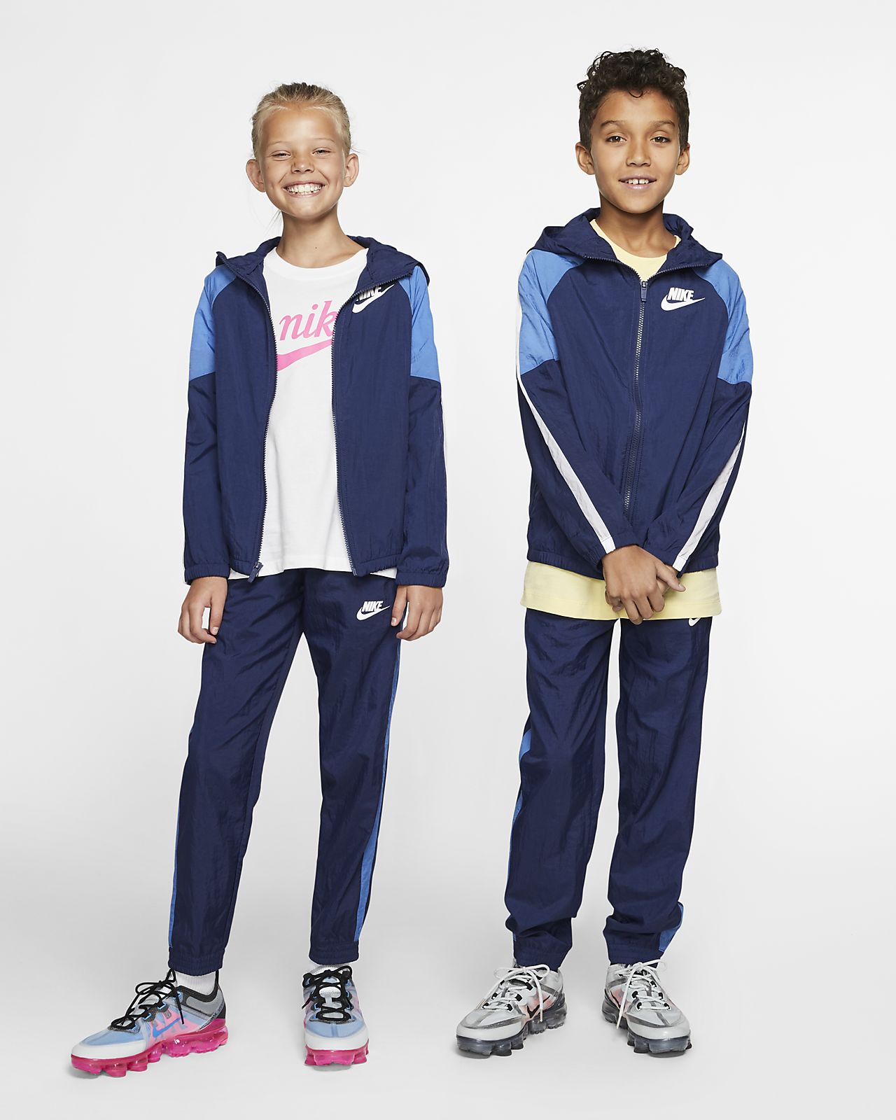 kids blue nike tracksuit