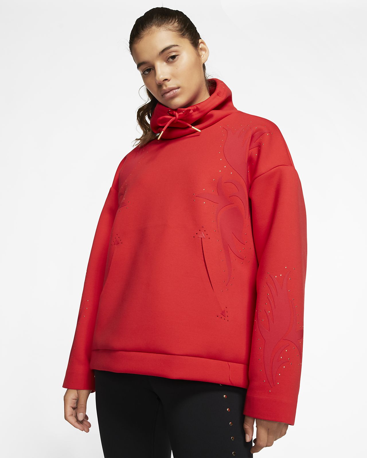 nike cowl neck top