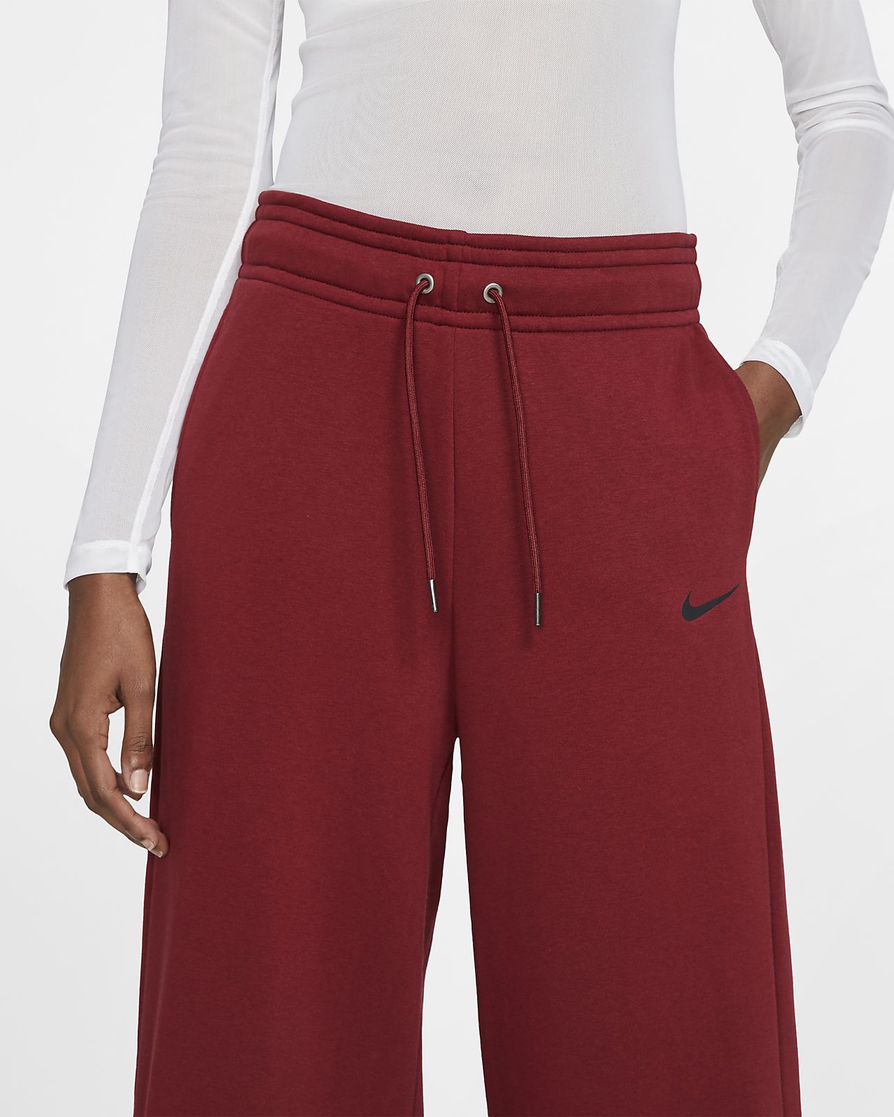 womens red nike pants