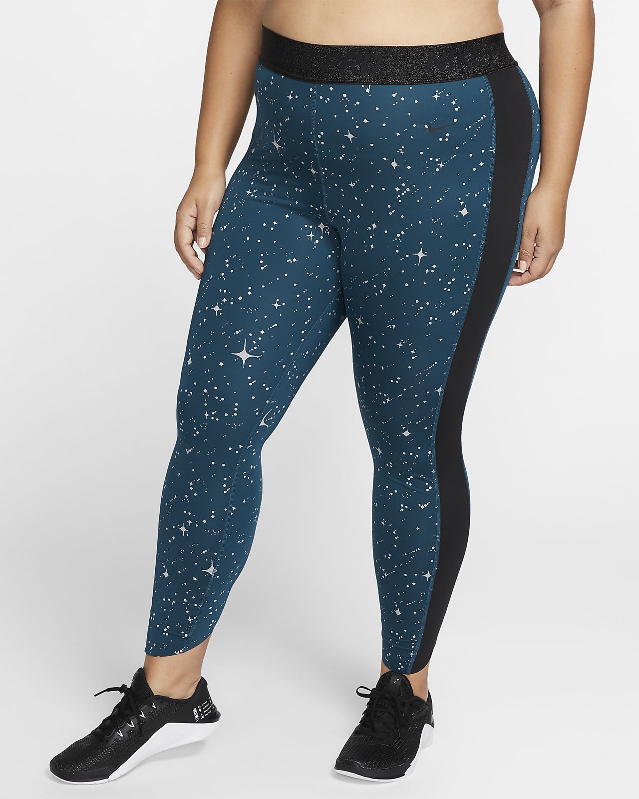 nike tights metallic