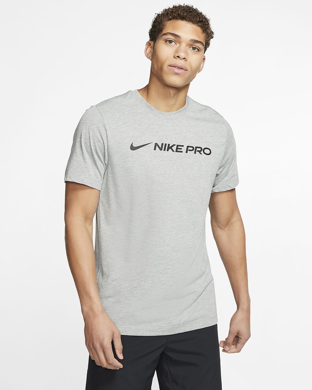 black nike pro shirt