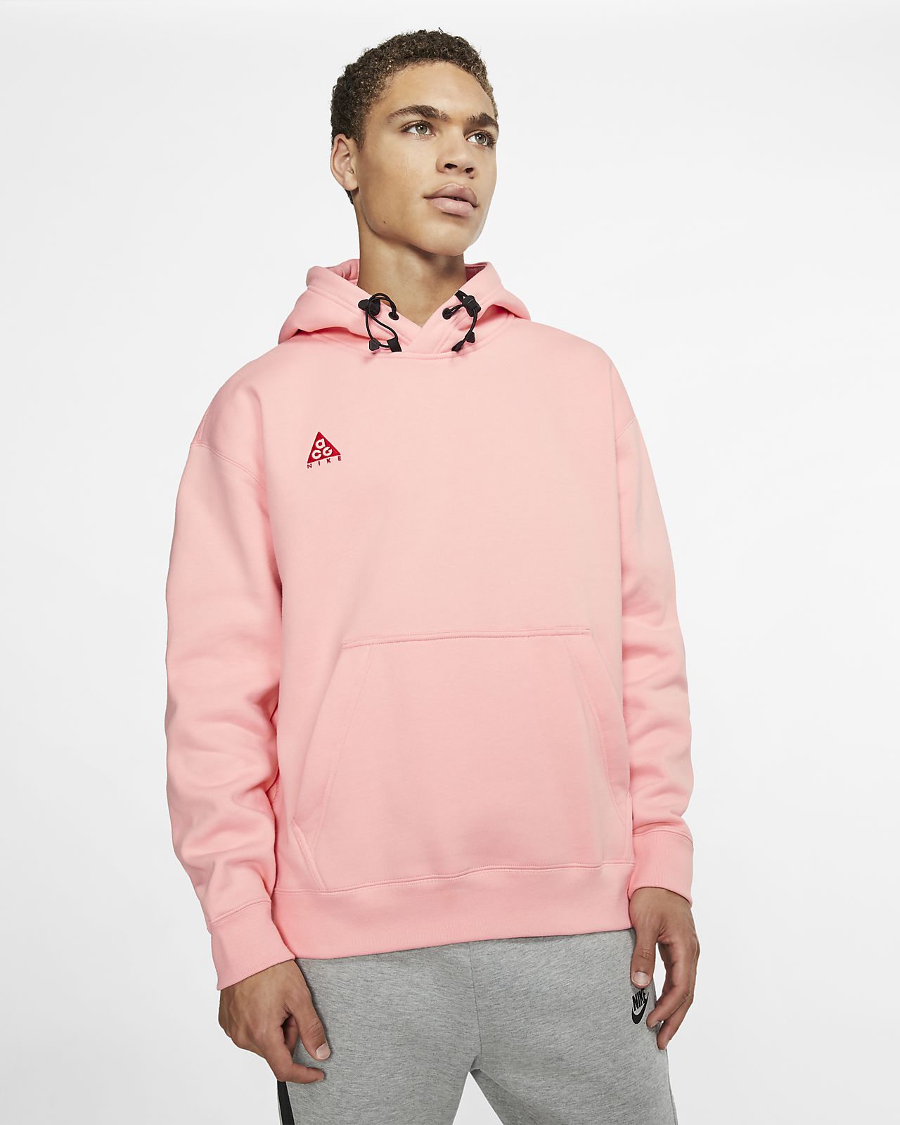 nike acg pullover hoodie pink