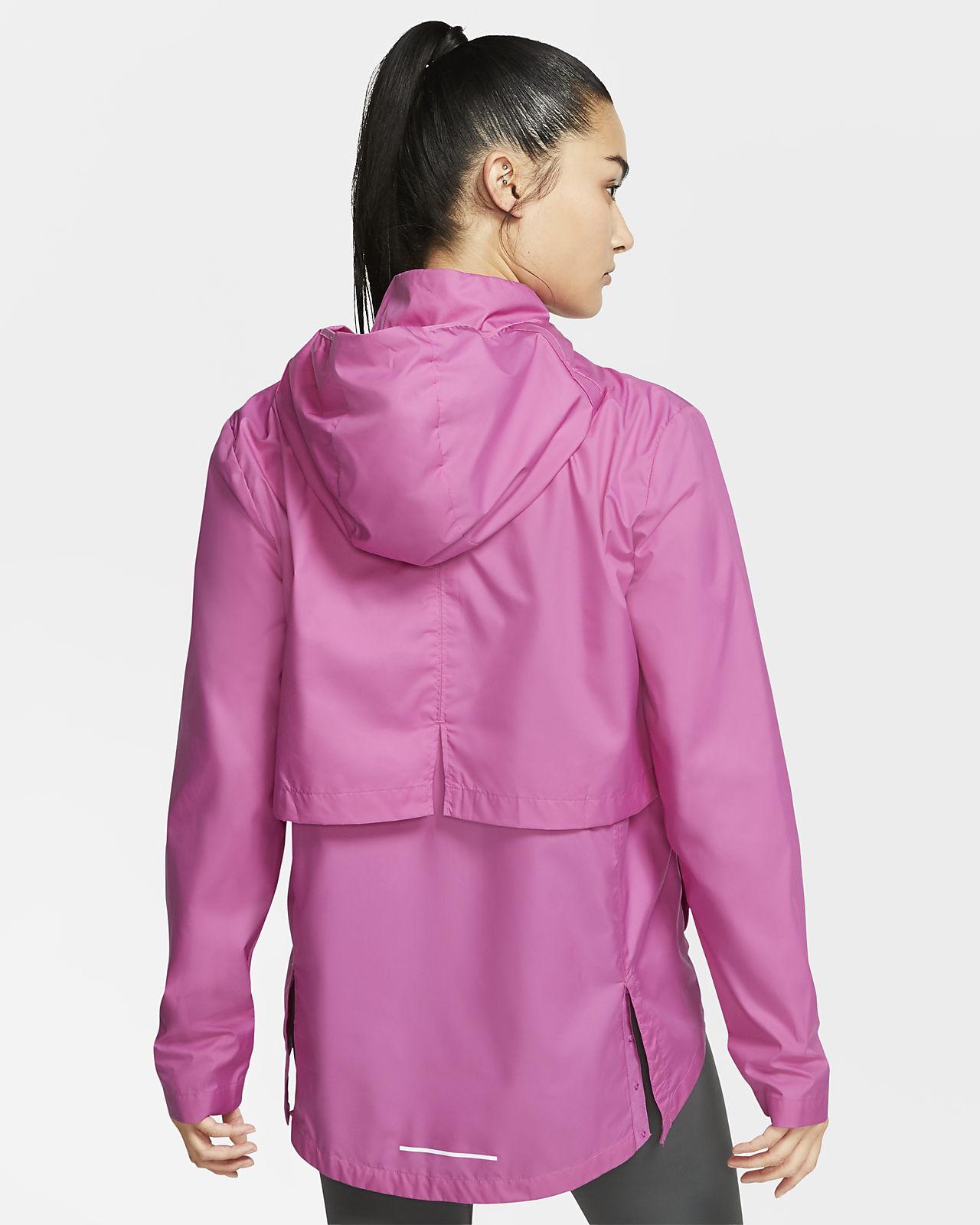 nike essential women's packable running rain jacket