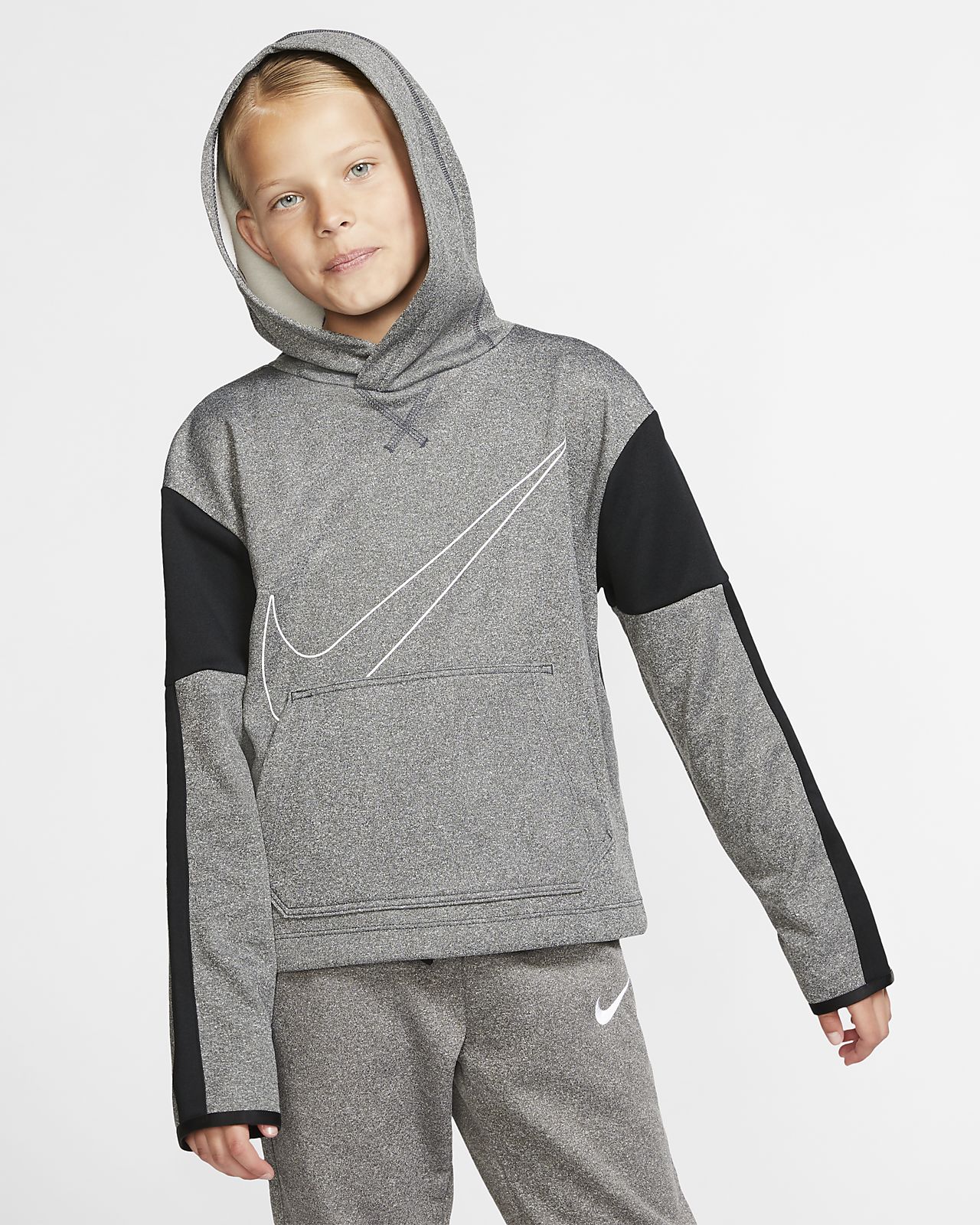 nike therma graphic fleece hoody