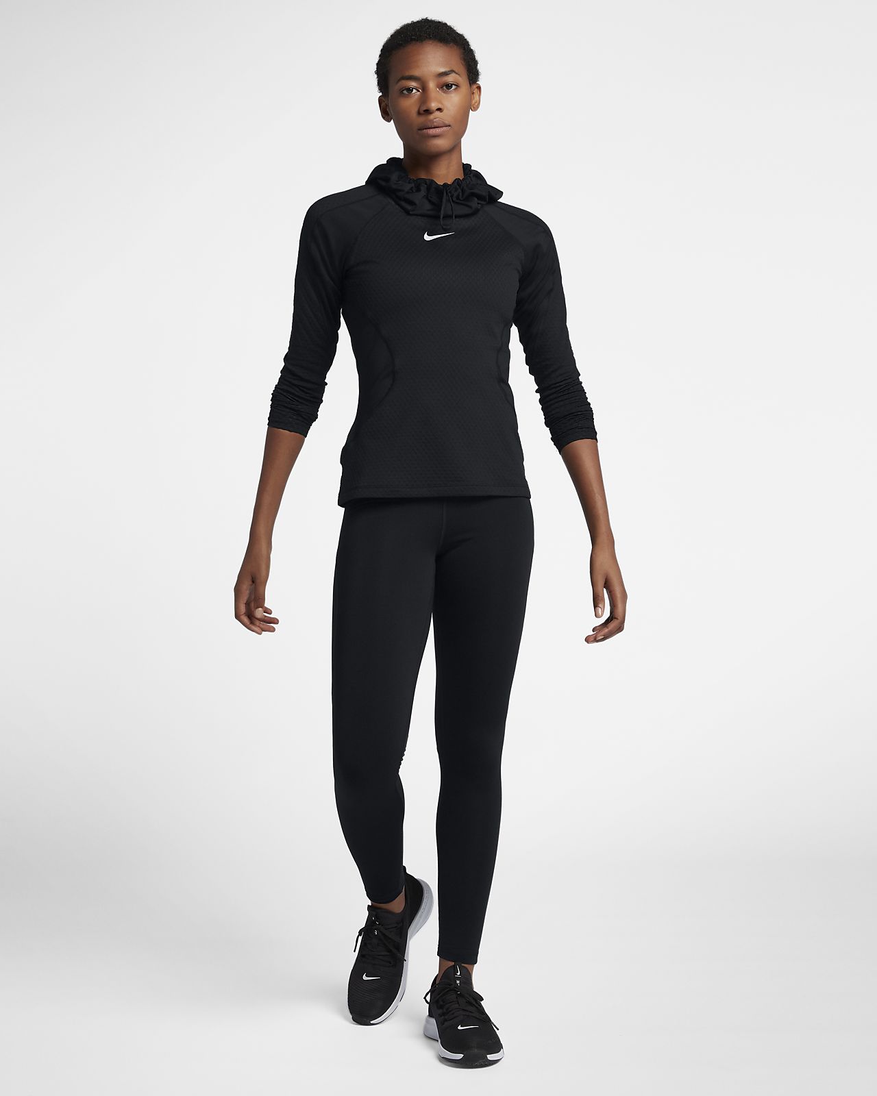 nike women's pro hyperwarm training hoodie