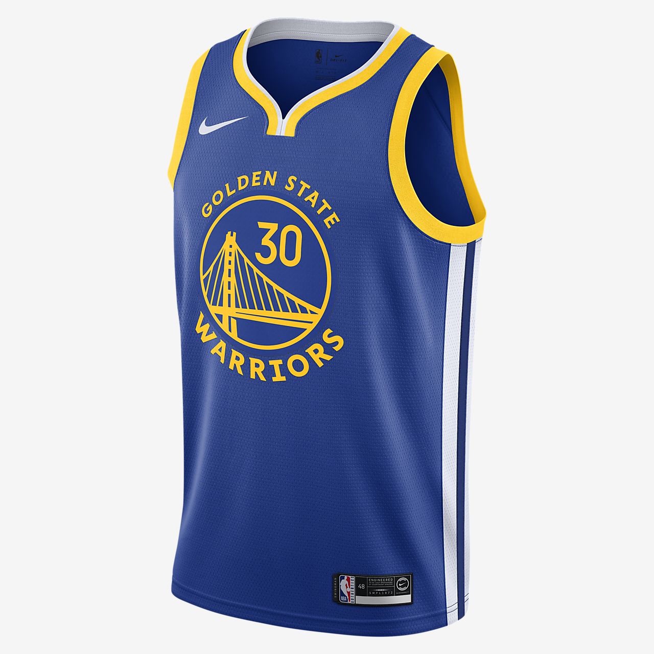 金州勇士队 (Stephen Curry) Icon Edition Swingman Nike NBA Jersey 男子球衣耐克