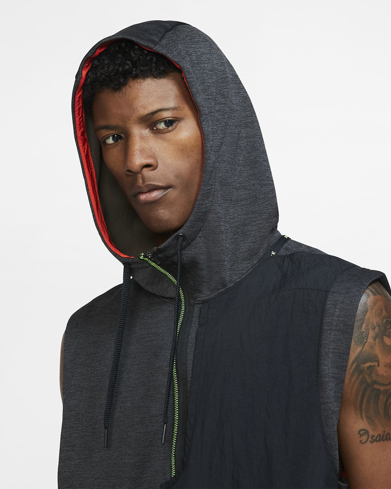 nike hooded sleeveless top