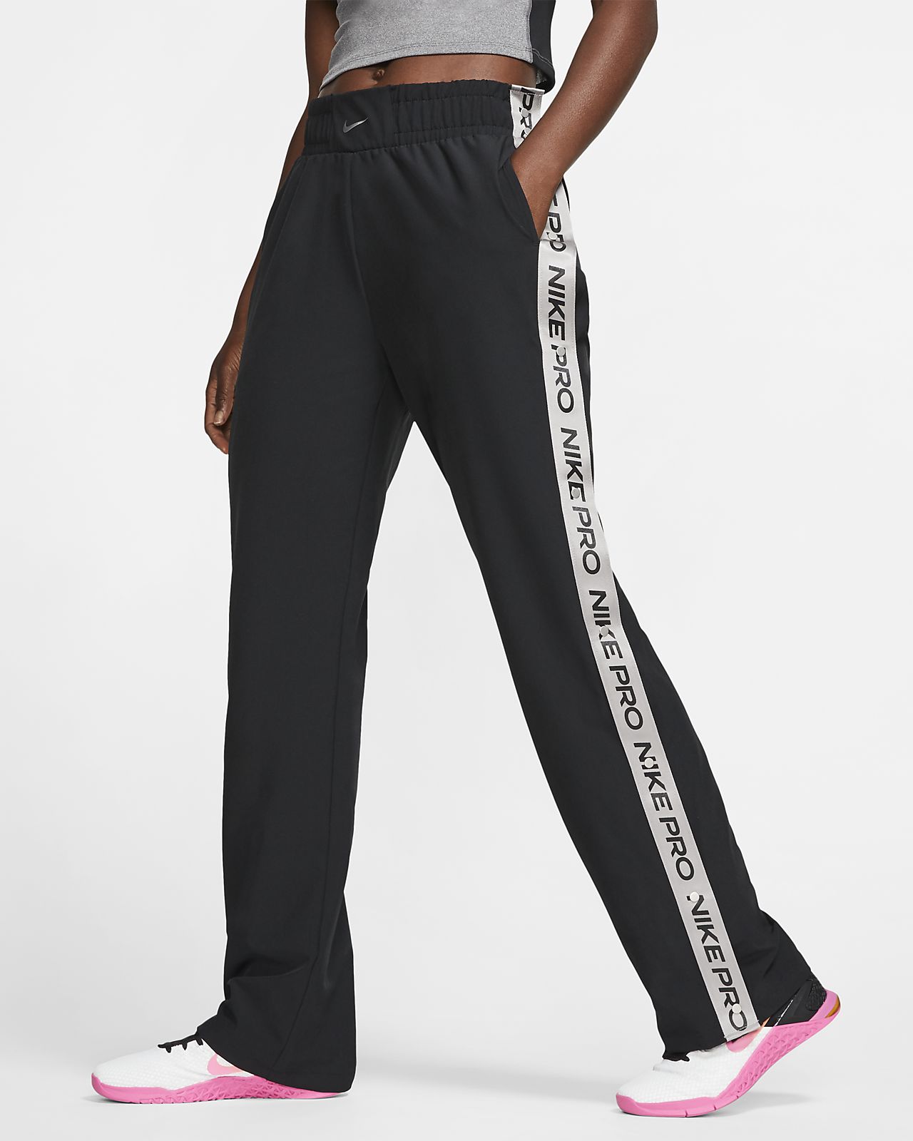 mallas nike pro hombre plata