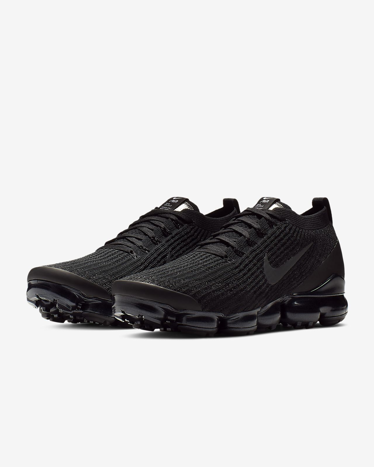 NIKE Air Vapormax Flyknit 3 BlackWhiteMetallic Silver 425