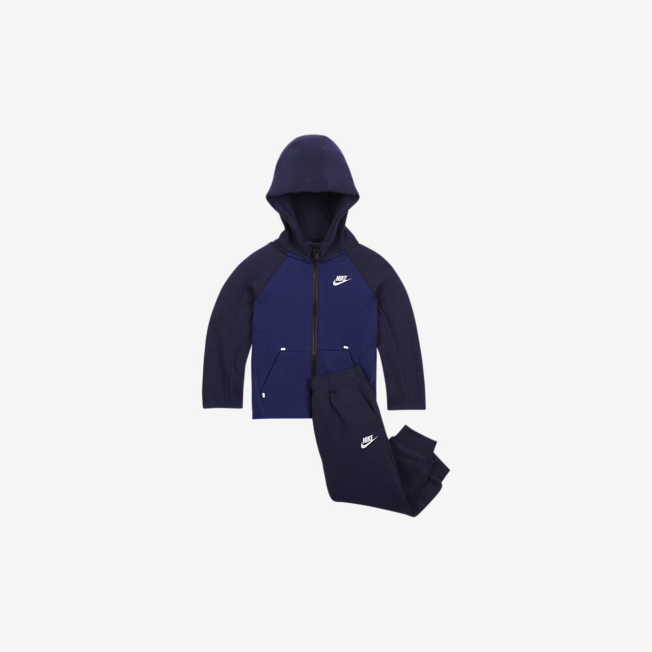 Conjunto de sudadera con capucha con cierre y pantalón para bebé (12 a 24  meses) Nike Sportswear Tech Fleece. Nike.com