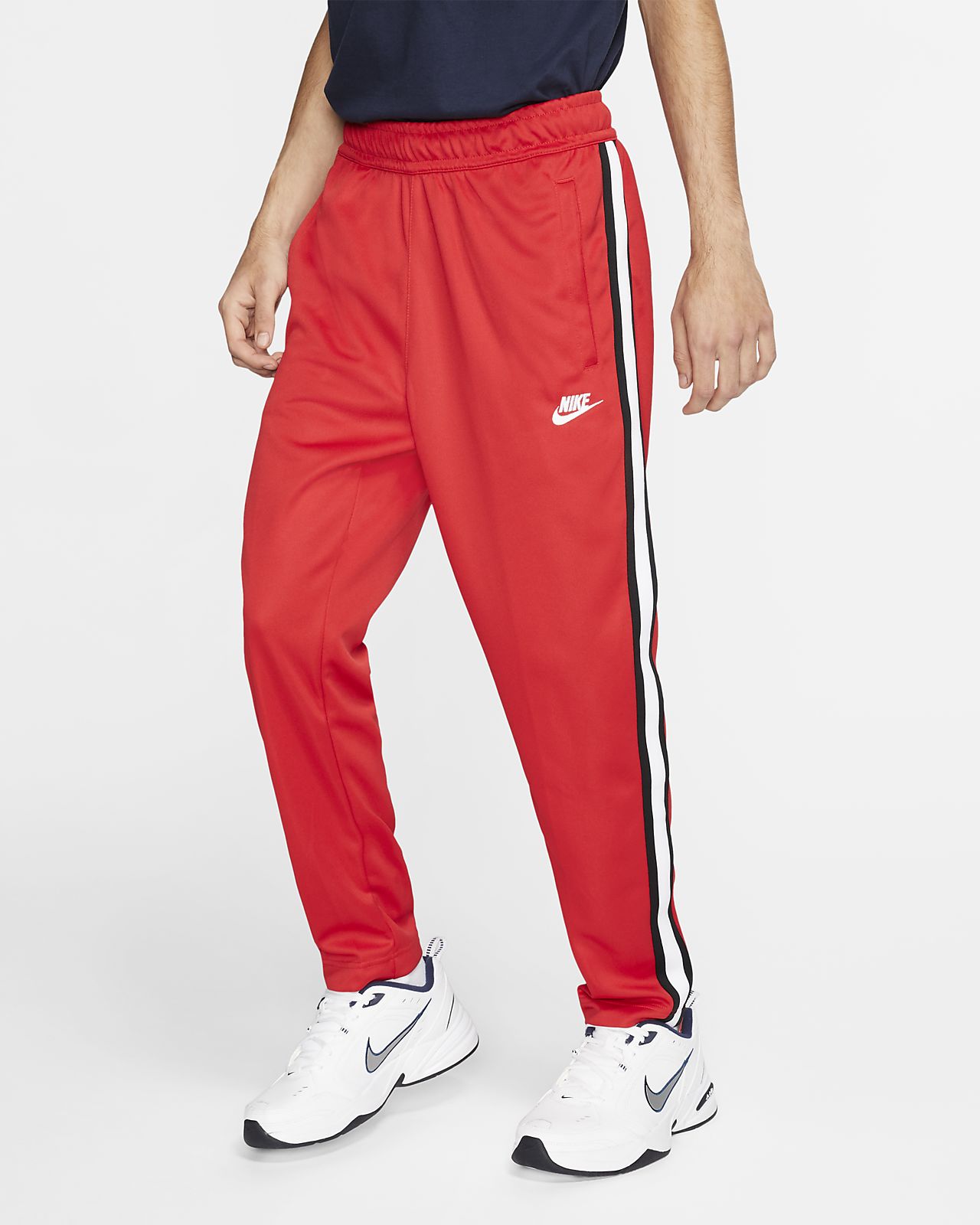 red nike pants mens