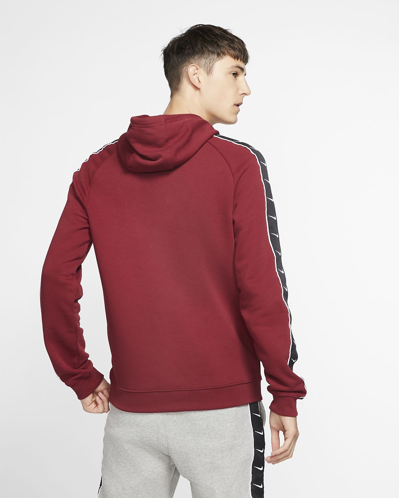 nike maroon hoodie mens