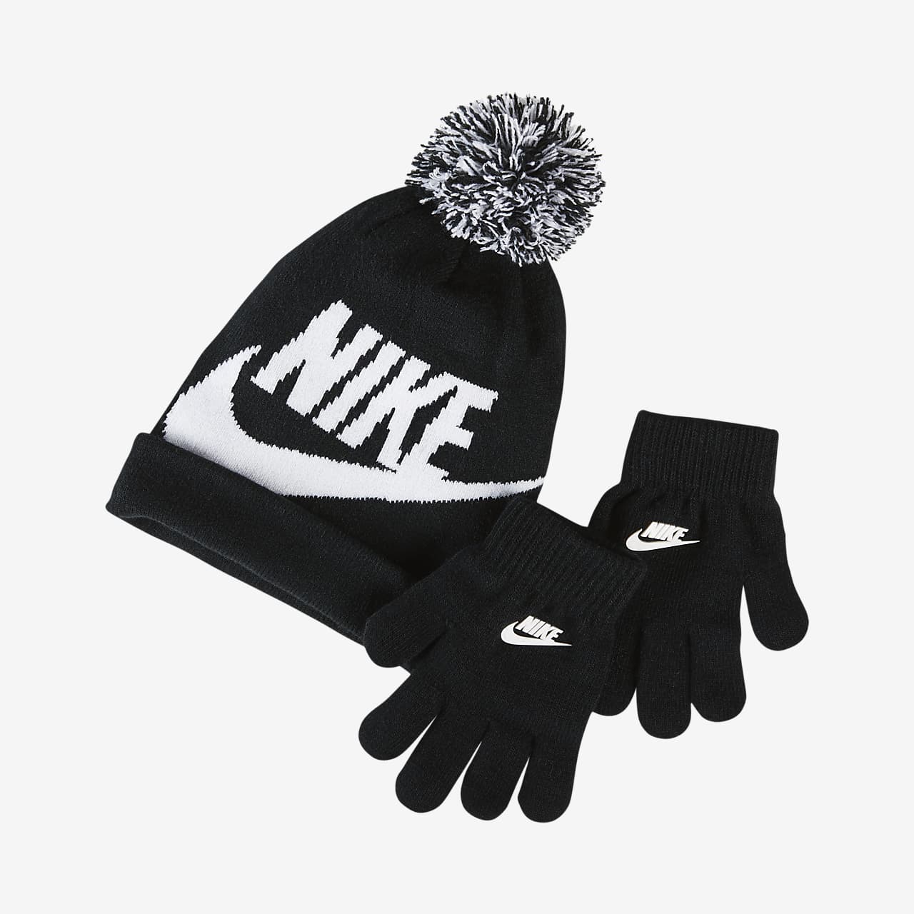 Nike Ensemble bonnet et gants pour garçon : : Mode