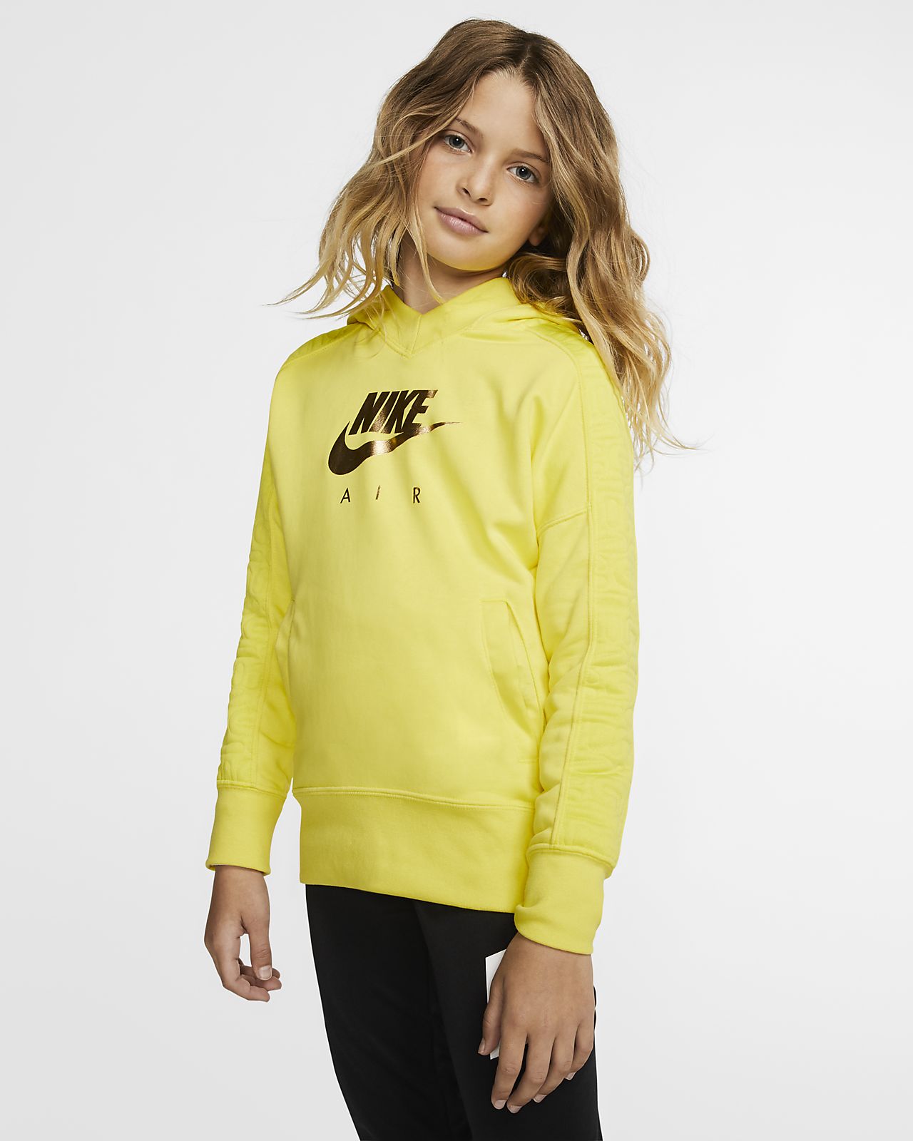 nike yellow pullover