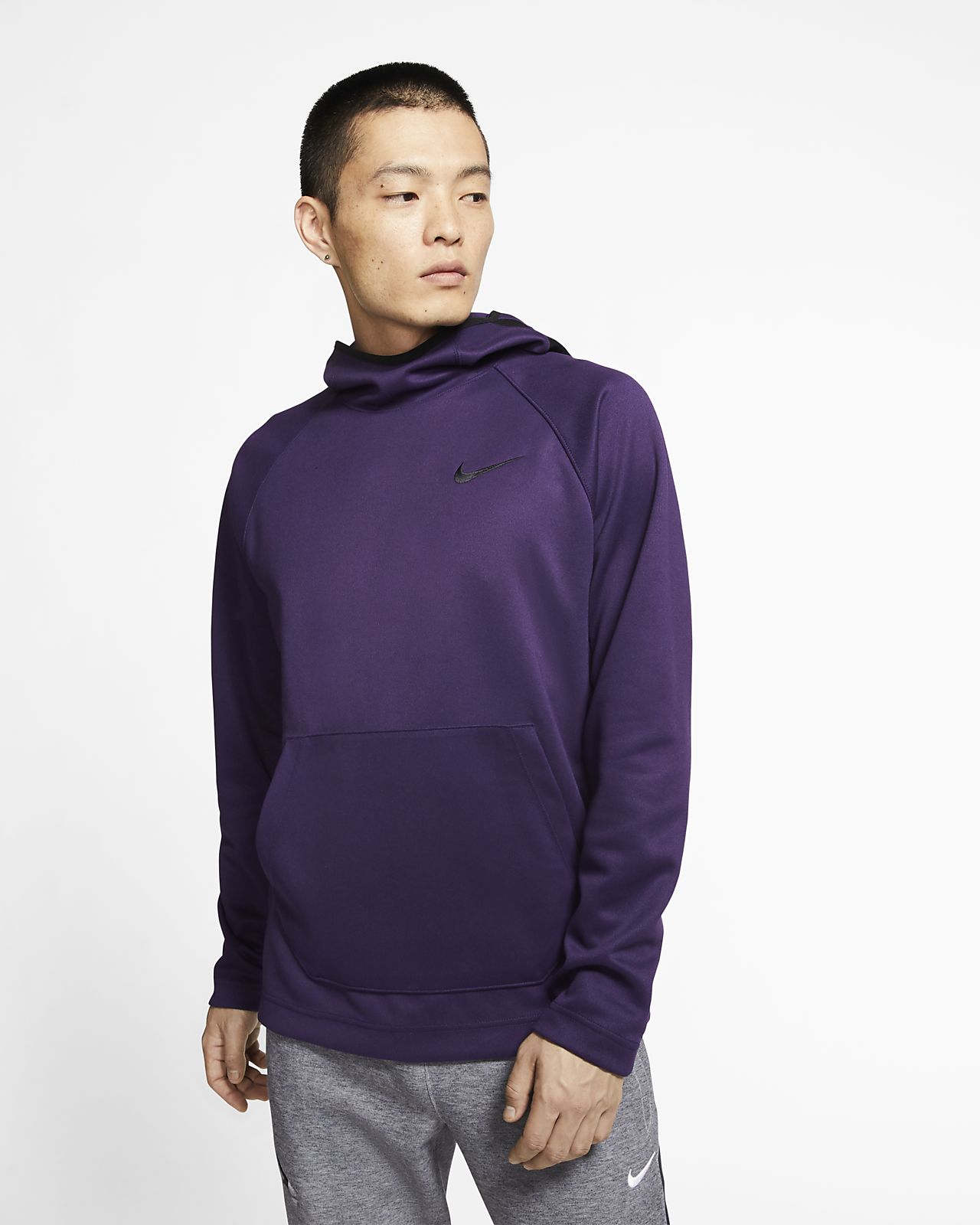 mens nike purple hoodie