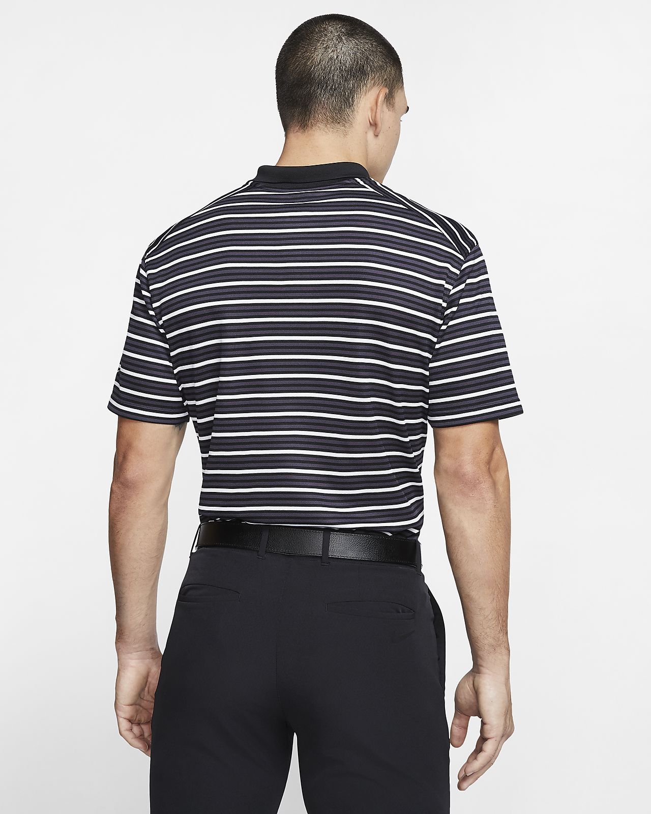 nike dri fit victory stripe polo