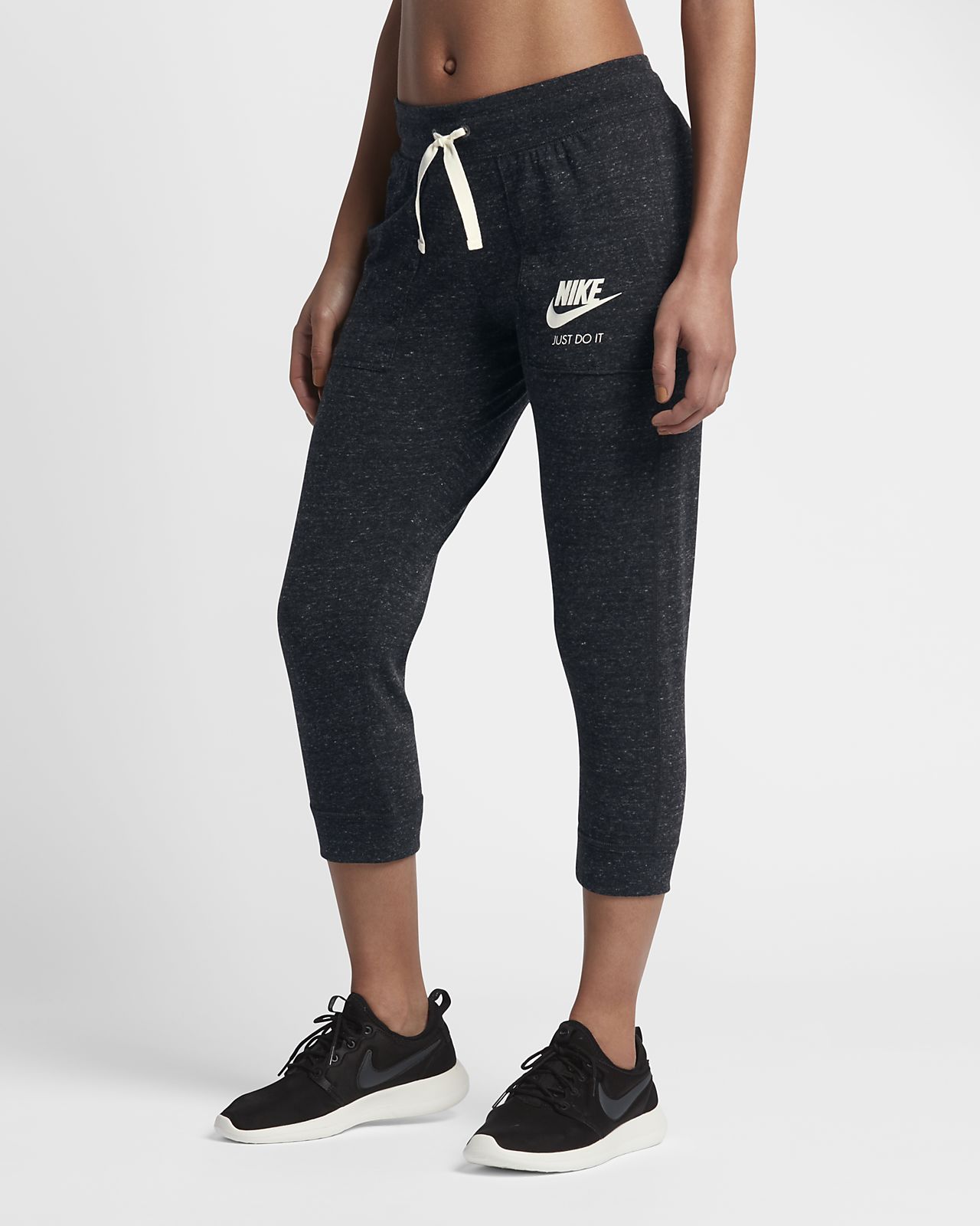 Nike Women's Racer Crop Pants Medium Activewear Bottoms Clothing, Shoes ...