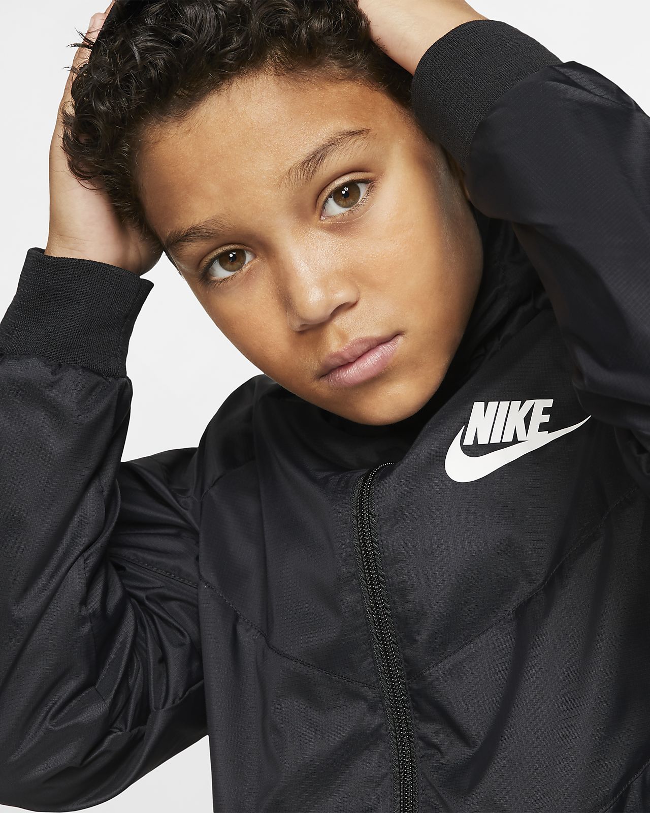 nike hooded jacket child boys