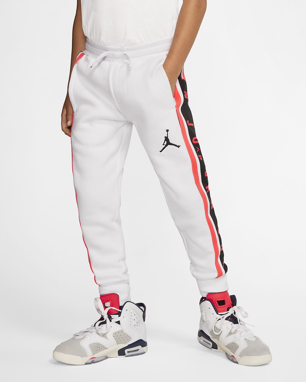 white jordan joggers