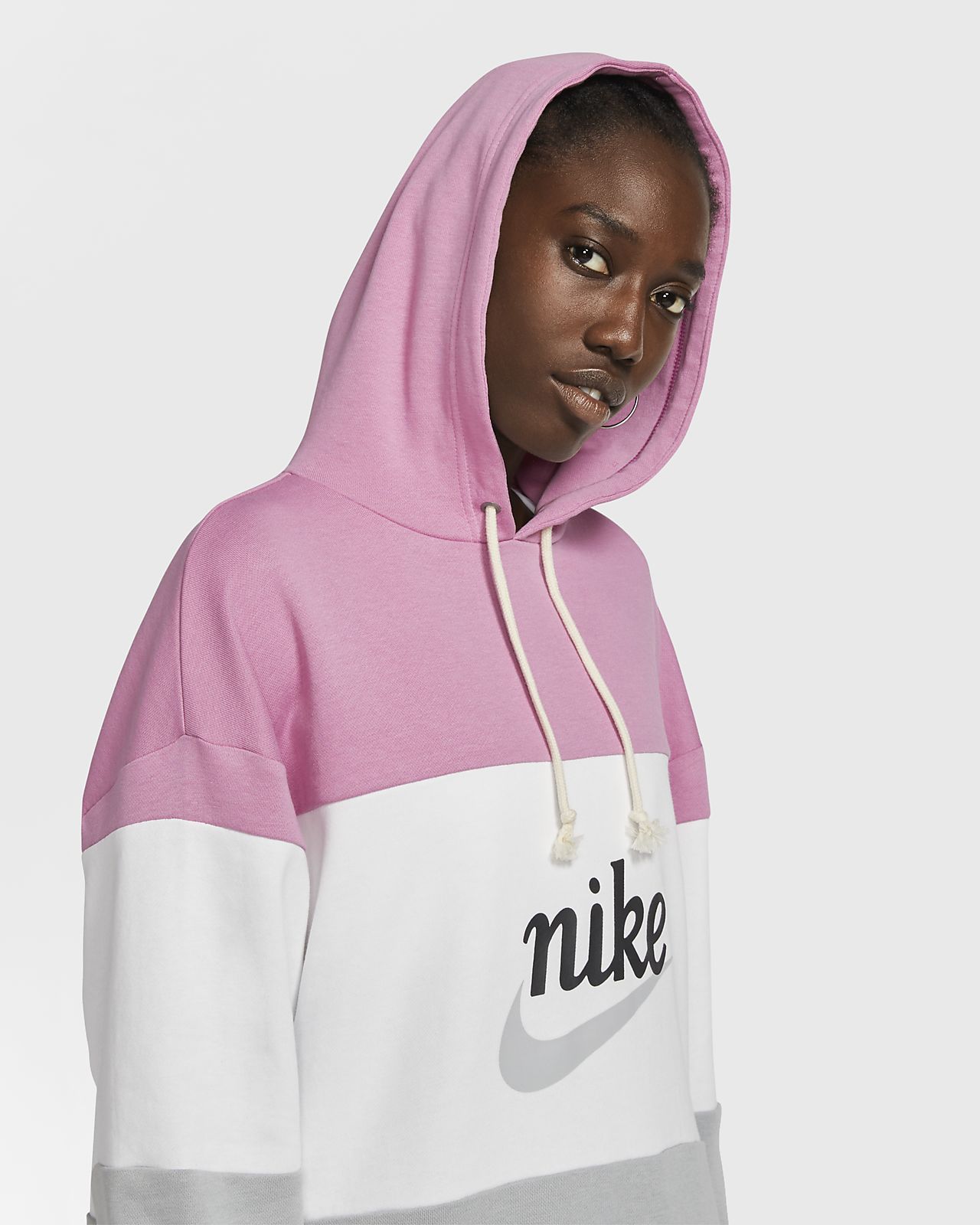 nike women's french terry hoodie