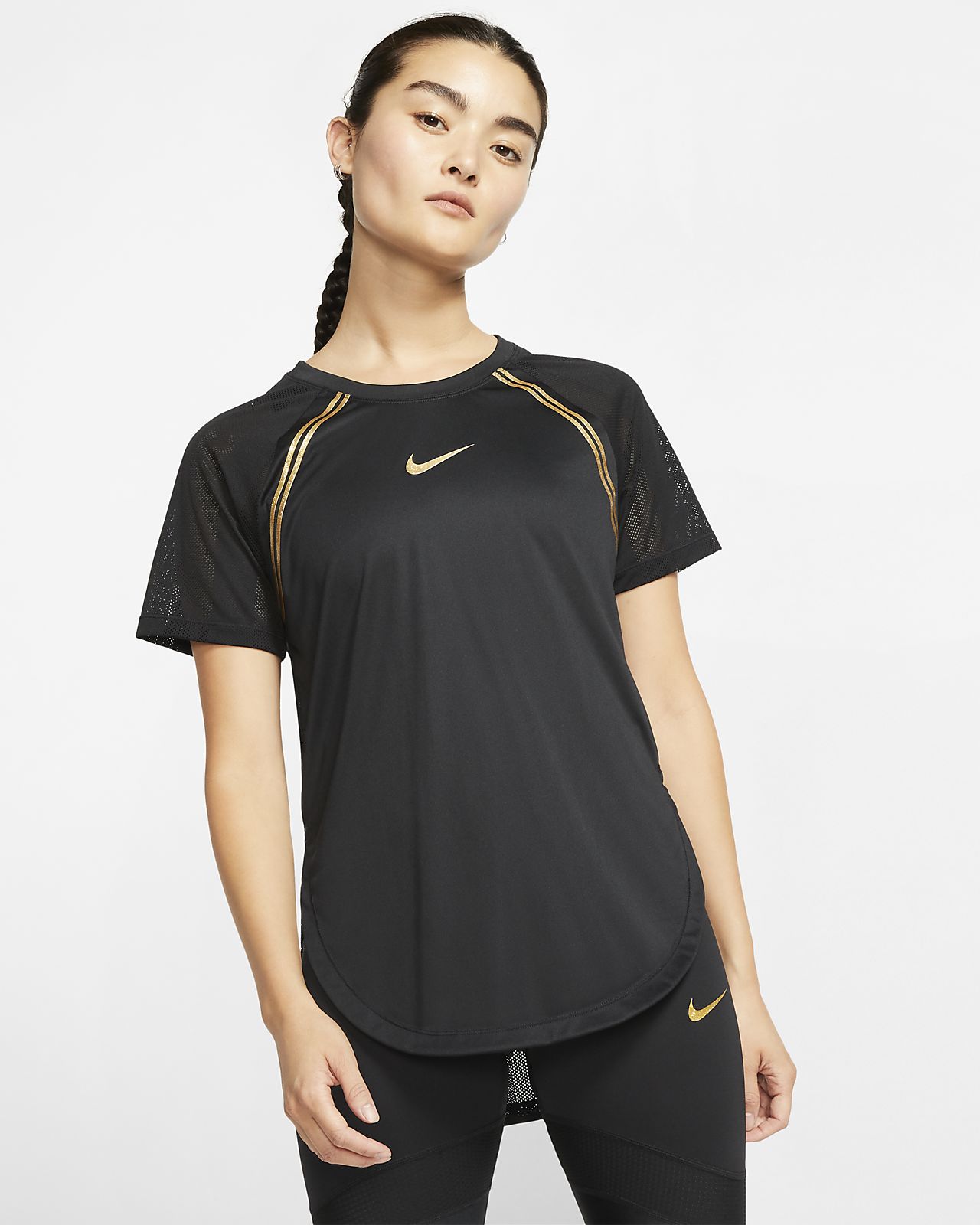 glam black 10k running t-shirt