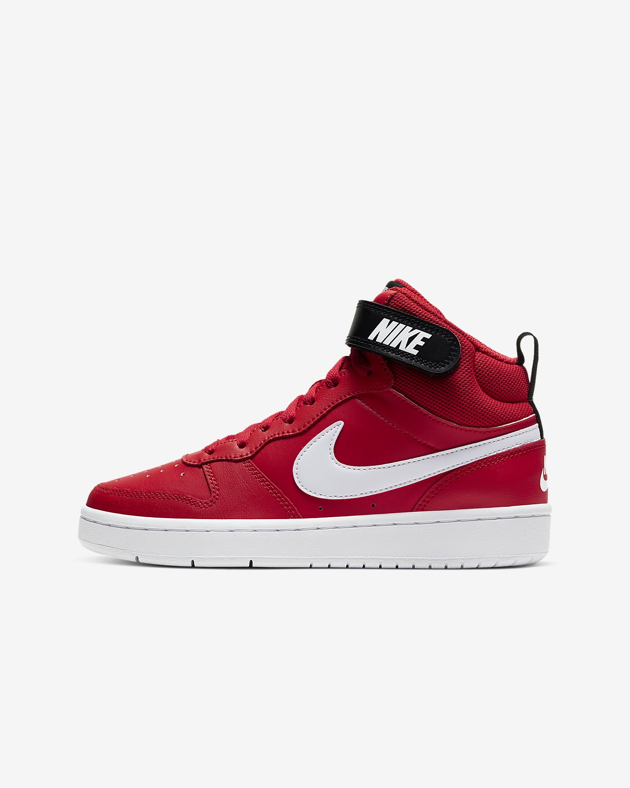 nike court borough red black
