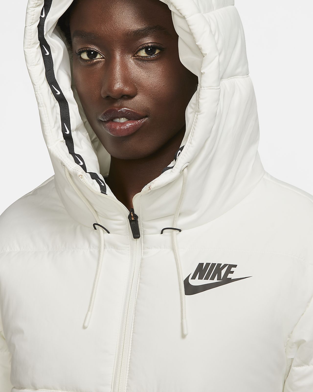 nike womens synthetic fill hooded jacket