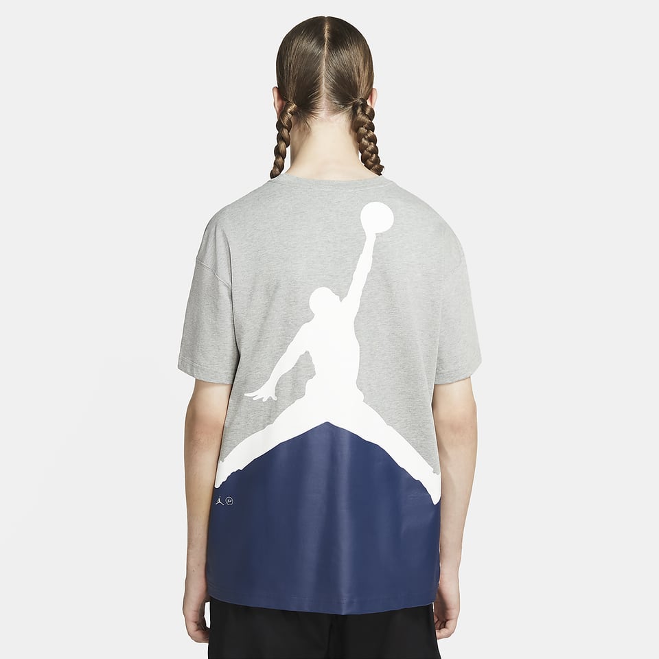 Nike Air Jordan X Fragment T-shirt Platinum Tint Da2981-094 Men's