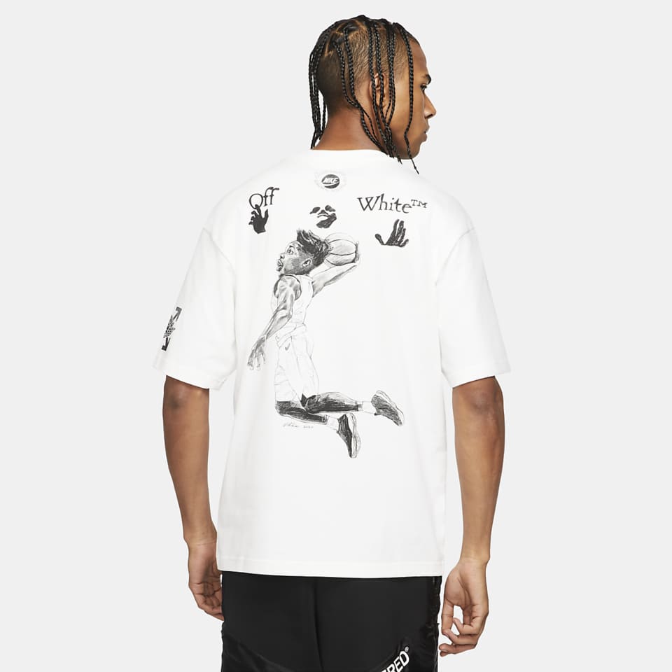 人気定番お得NIKE ジョーダン × Off-White TM Tシャツ Mサイズ Tシャツ/カットソー(半袖/袖なし)