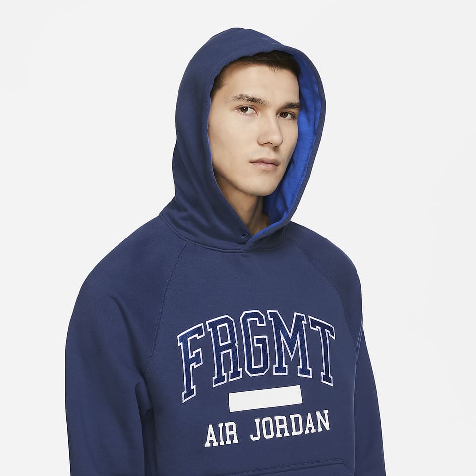 air jordan x fragment design fleece pullover hoody