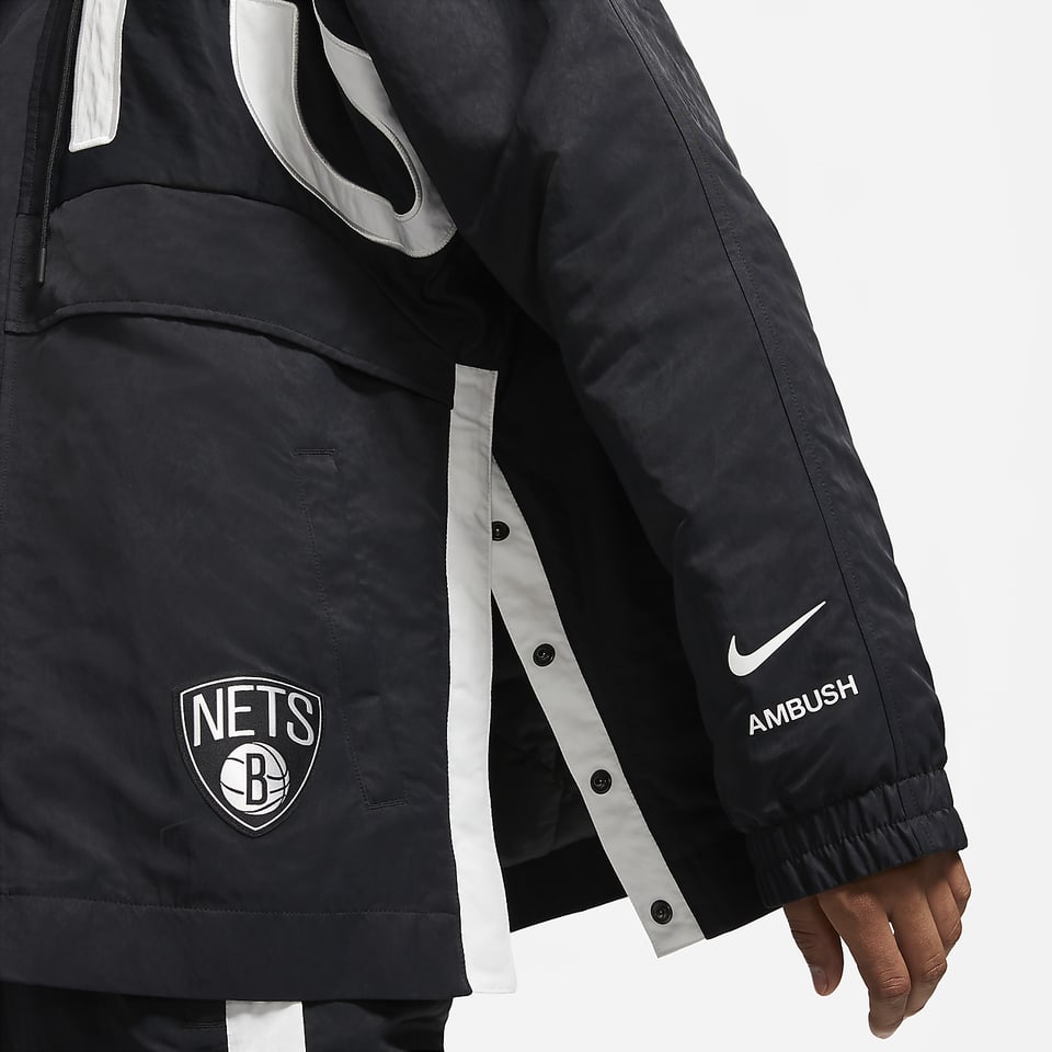 NIKE X AMBUSH NBA COLLECTION NETS JACKET - ナイロンジャケット