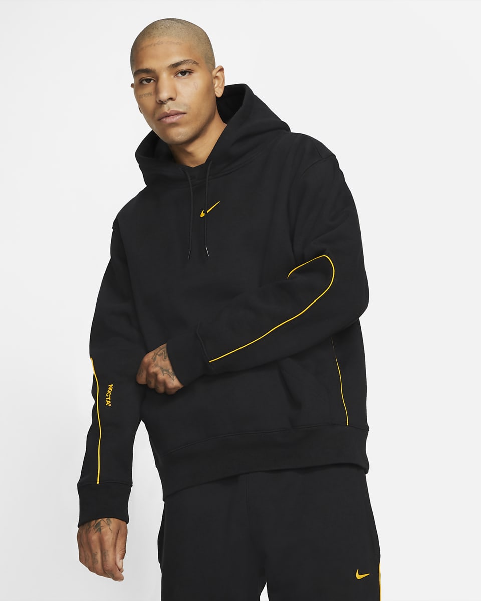 nike black and gold sweatsuit