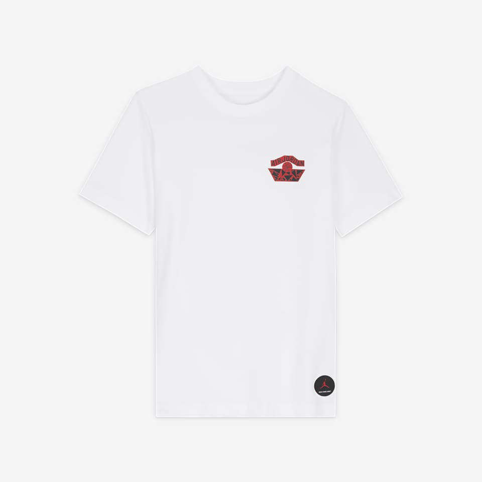Jordan Nina Chanel Abney Logo T-Shirt in White