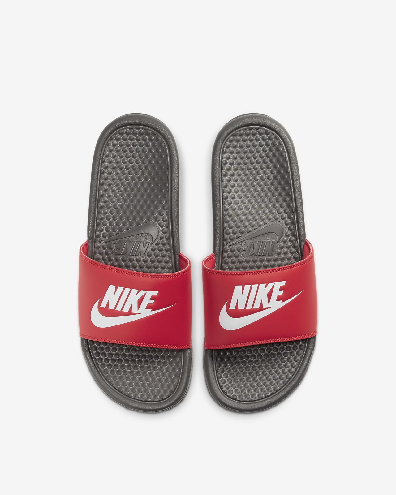 nike benassi slides red