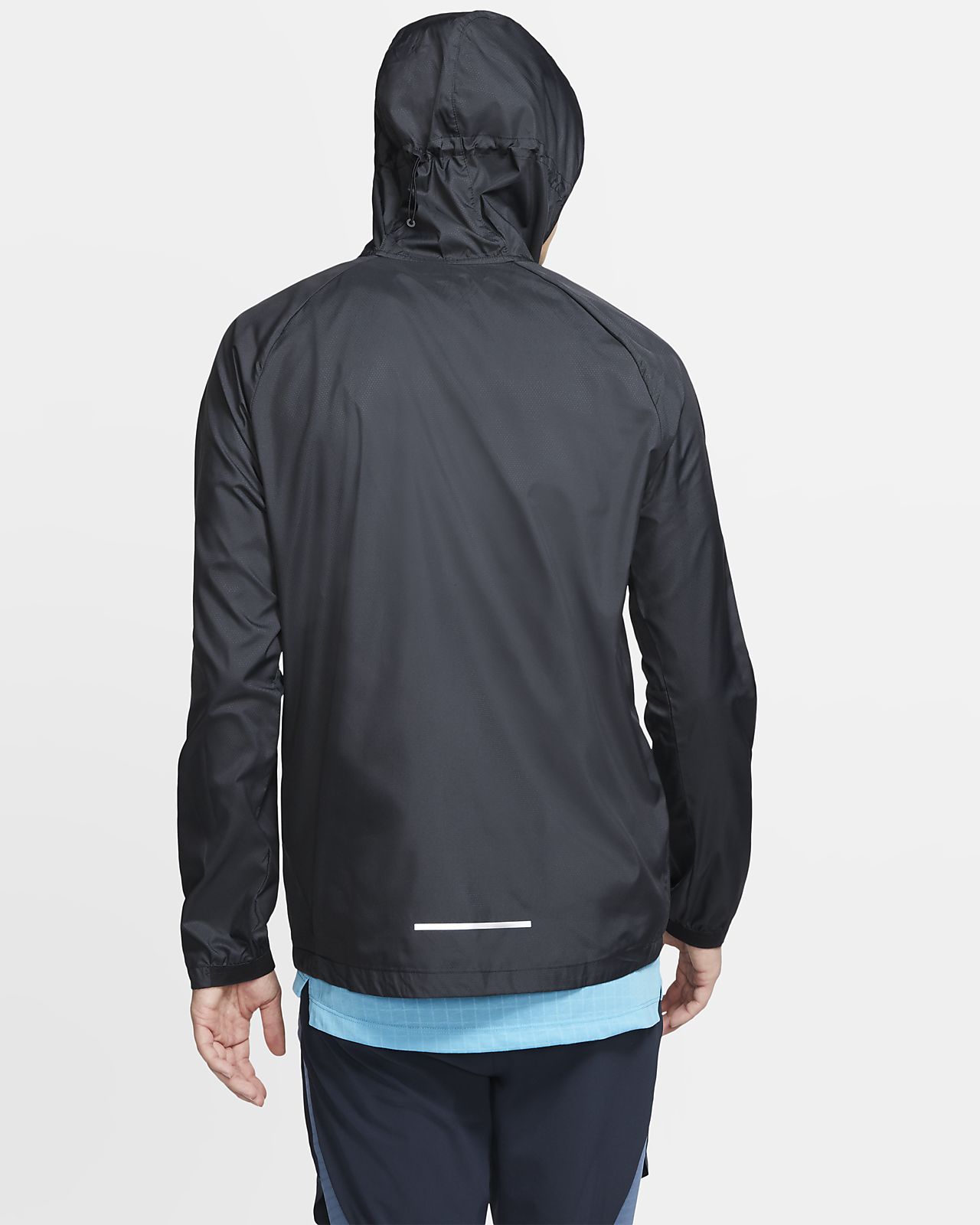 essential hooded running jacket nike