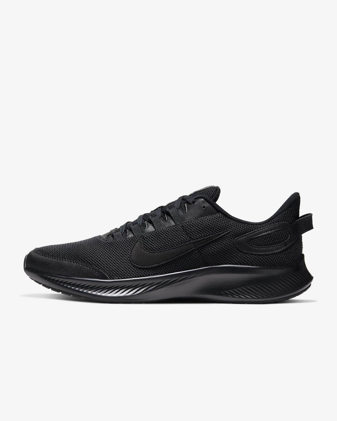 nike running shoes all black