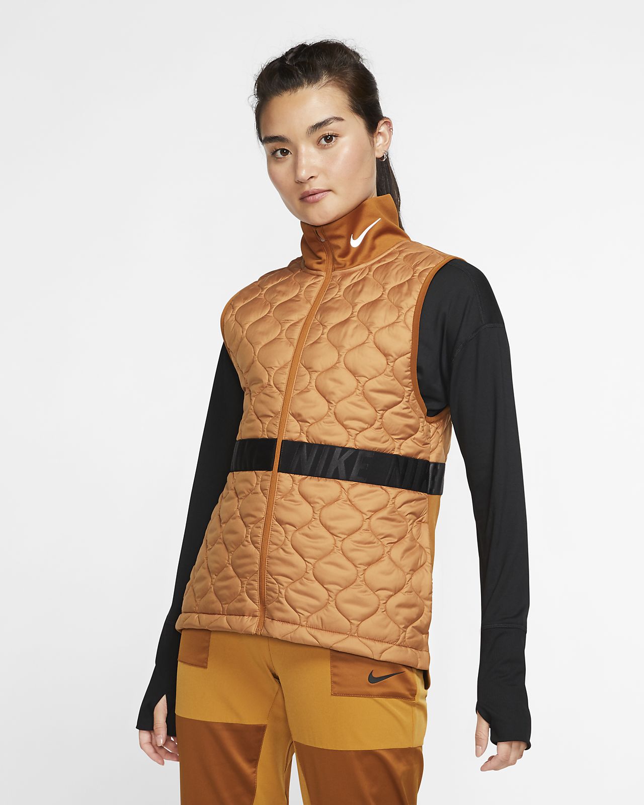 Nike AeroLayer Hardloopbodywarmer voor dames Nike AeroLayer Hardloopbodywarmer voor dames